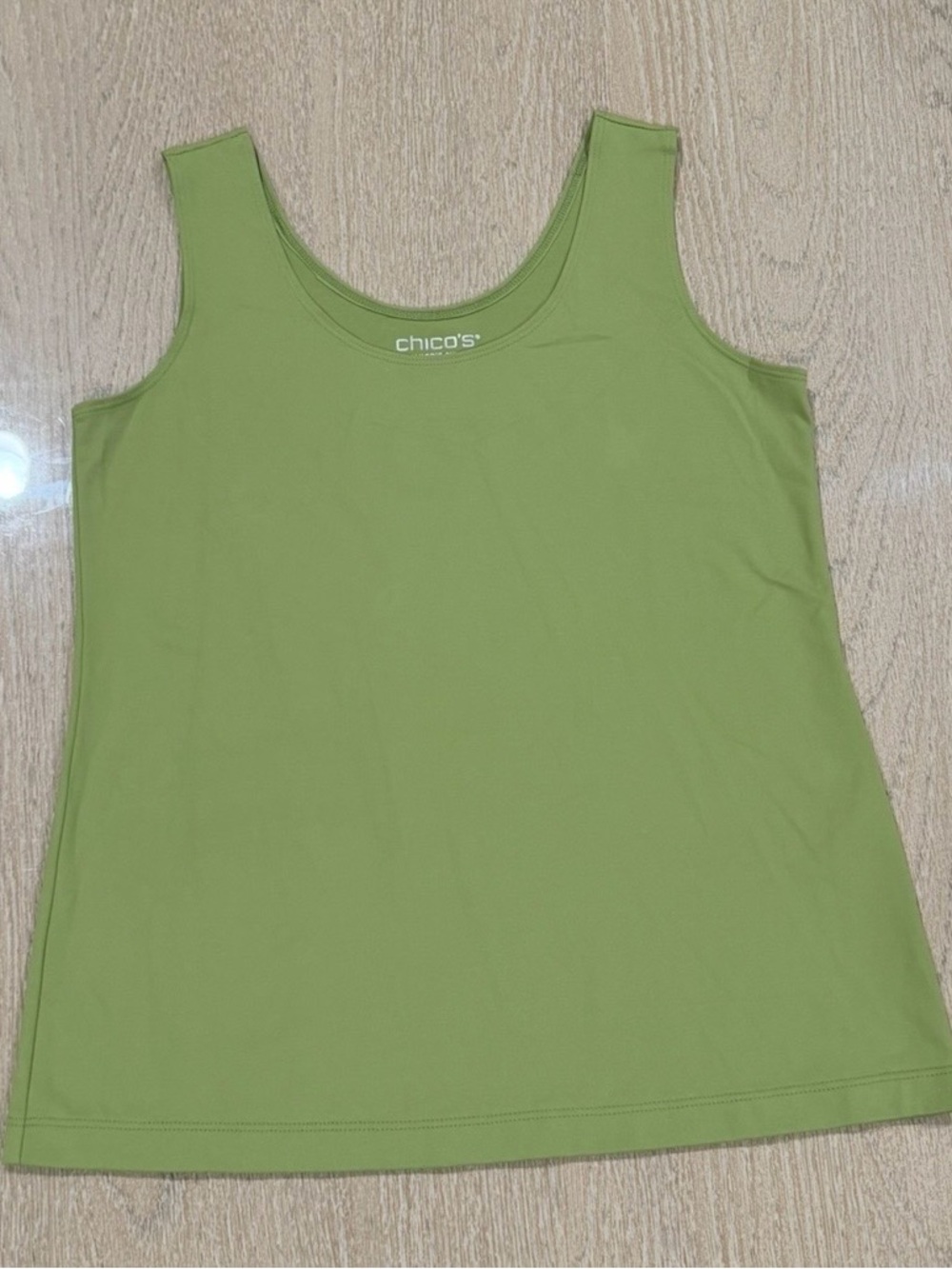 Chico's Lime Green Scoop Neck Tank